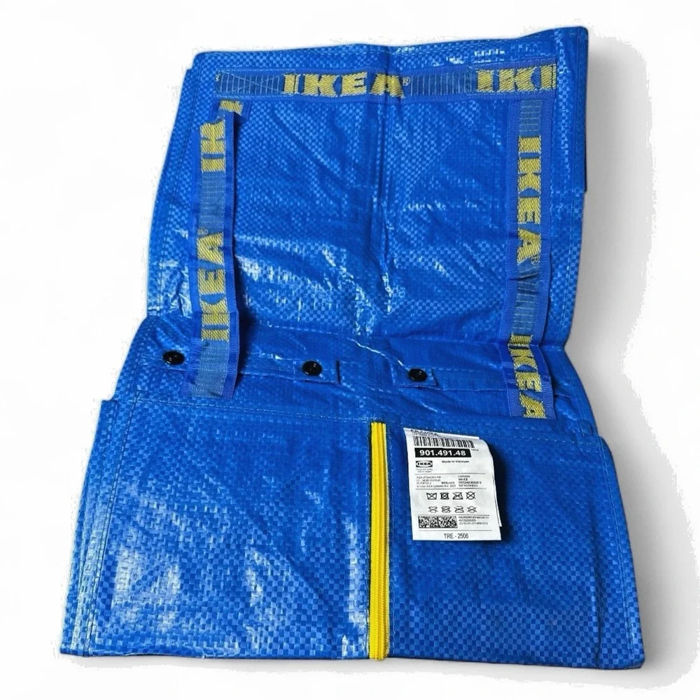 IKEA FRAKTA Blue Storage Bag – 20 Gallon, Reusable with Zipper &‎ Dual Handles